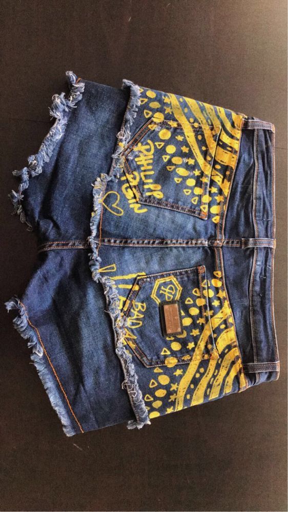 Philipp Plein denim hot pants "switzerland"