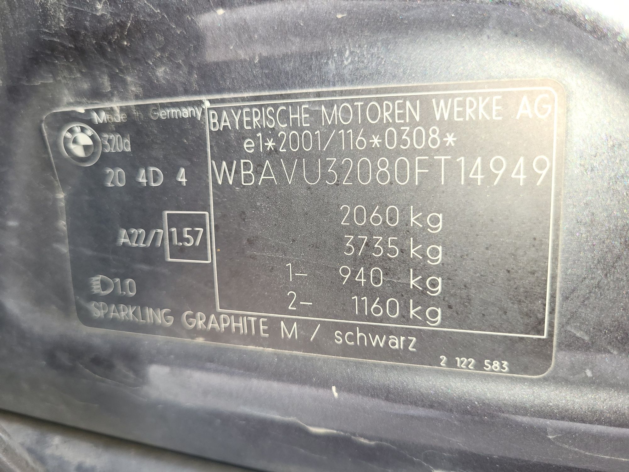 Aripi,usi,interior,capota, bmw e91 M pachet motor m47 163cp