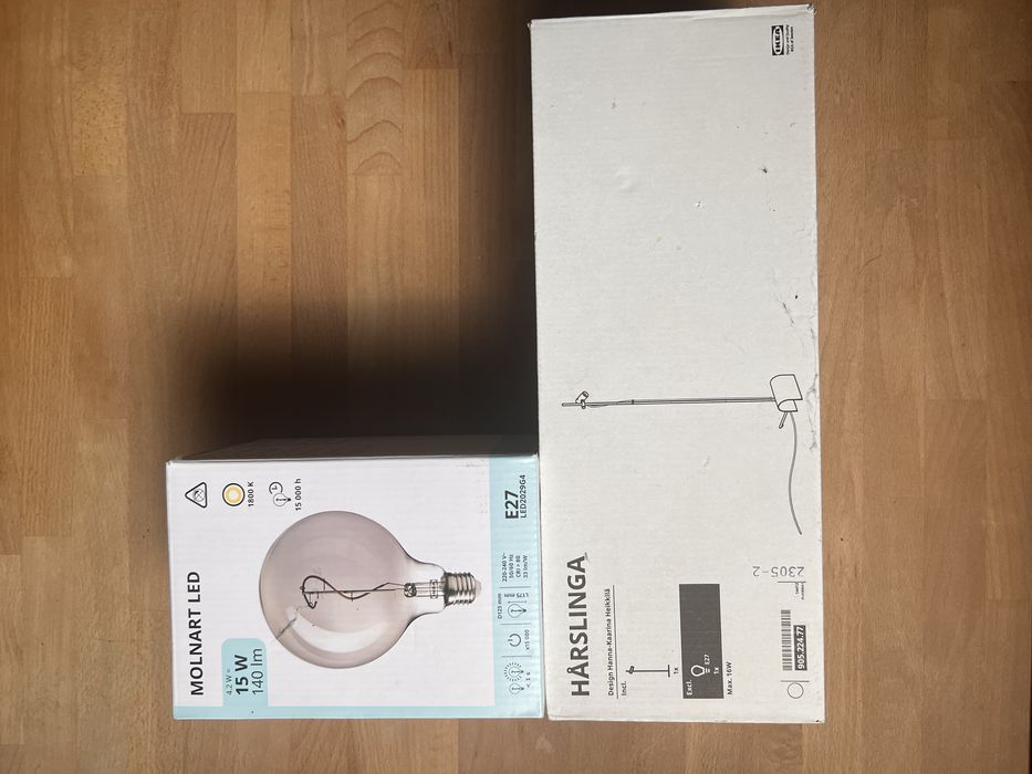 Lampadar Ikea HARSLINGA alb nou Bec Inclus
