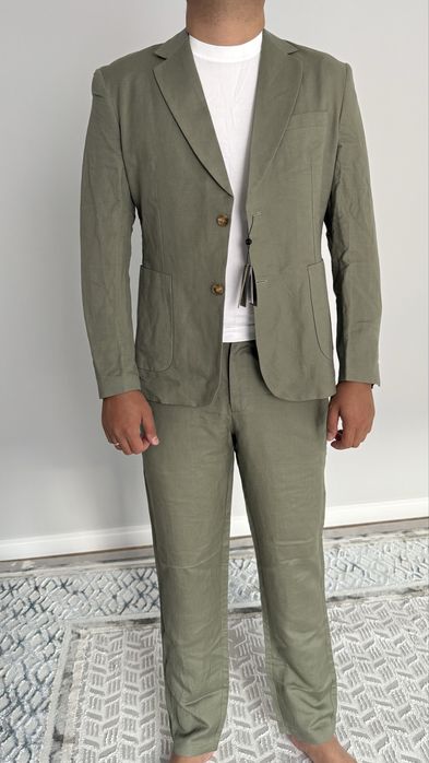 Льнянной мужской костюм