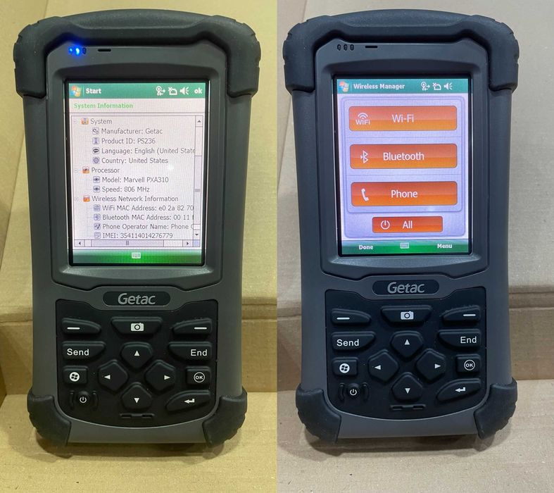 Controler  NOU GETAC PS236 SurvCE 6, Fieldgenius 11 Surveypro 6 - RTK