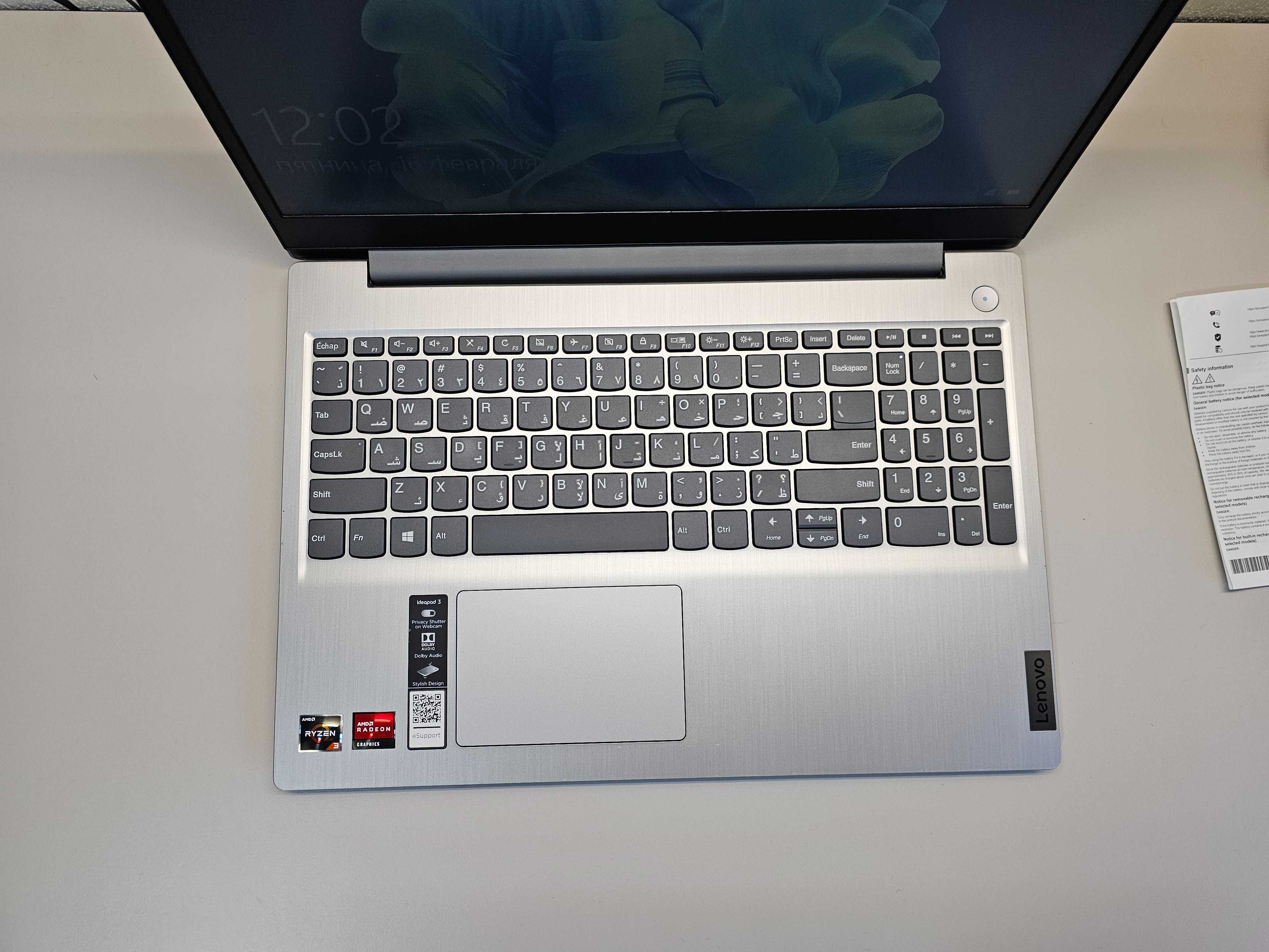 ПРОДАМ Lenovo IdeaPad 3-15 Ноутбук Ryzen™ 3-3250U/8GB/256SSD/15.6"FHD.