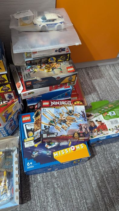 Colecție lego 63 seturi Star Wars Ninjago city minecraft Batman Marvel