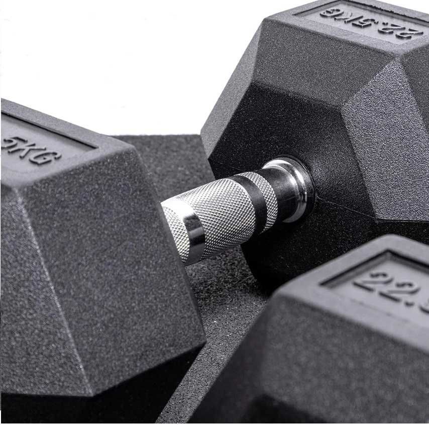 Дъмбели Хекс Pro , Фиксирани Гири HEX 2 × 22.5 кг, Dumbbells