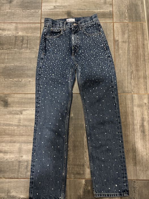 Дънки с камъчета ZARA‼️