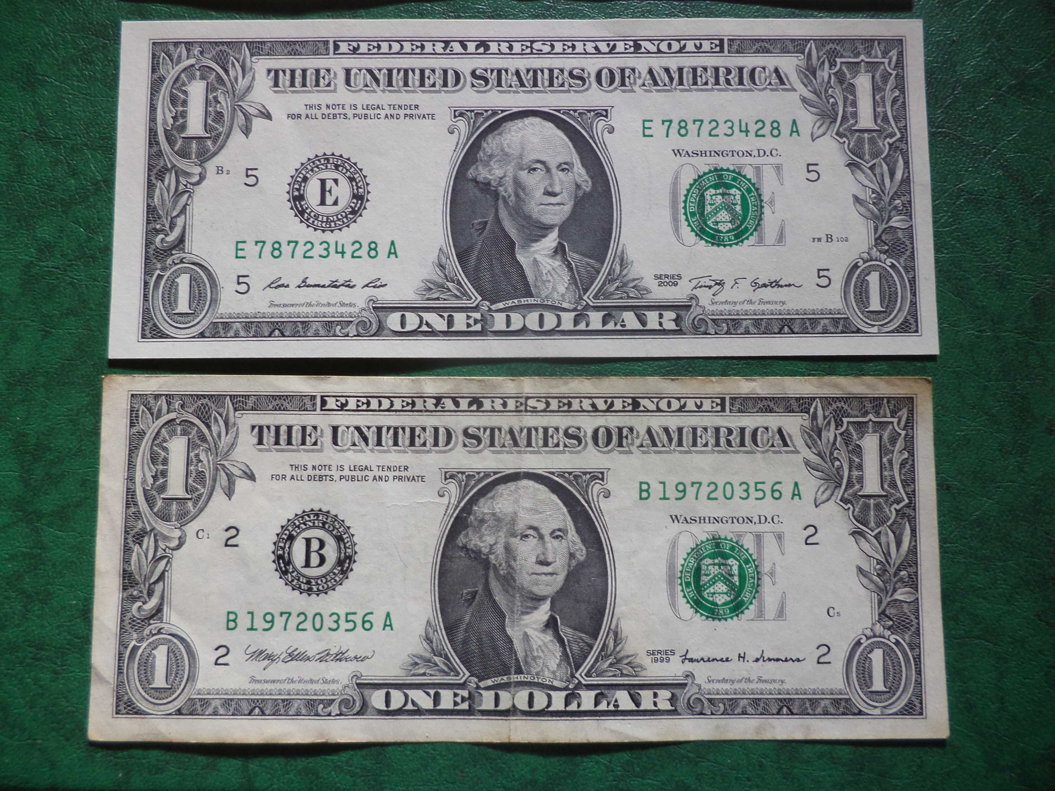 Bancnote vechi colectie 1 si 2 Dolari vand sau schimb