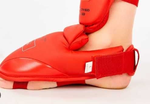 Arawaza WKF перчатки, футы для каратэ защита голени и стопы карате