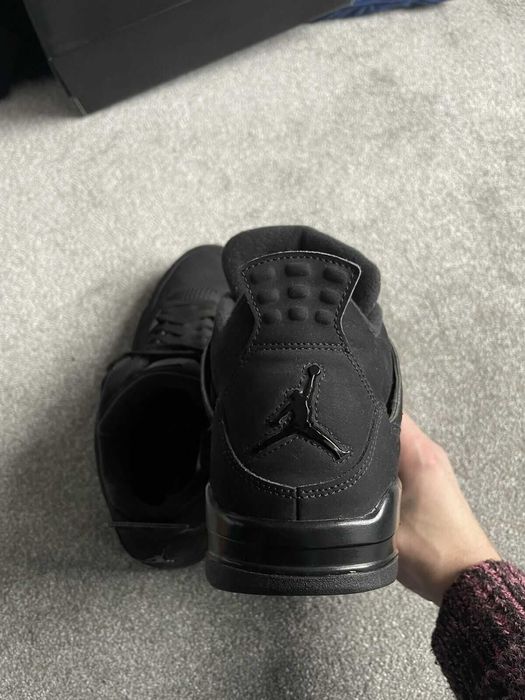 %HALLOWEEN SALE% Nike Air Jordan 4 Black Cat Air Jordan Unisex
