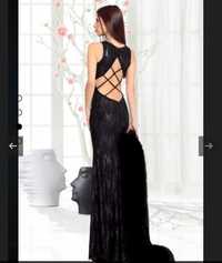Официална дълга черна рокля