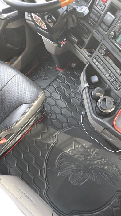 Vand mocheta piele, perdele duble Pluș Danez(danish pluche)Scania NGS