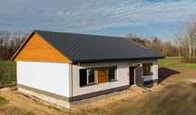 Case modulare pe structura metalica, cabane tip A la cheie