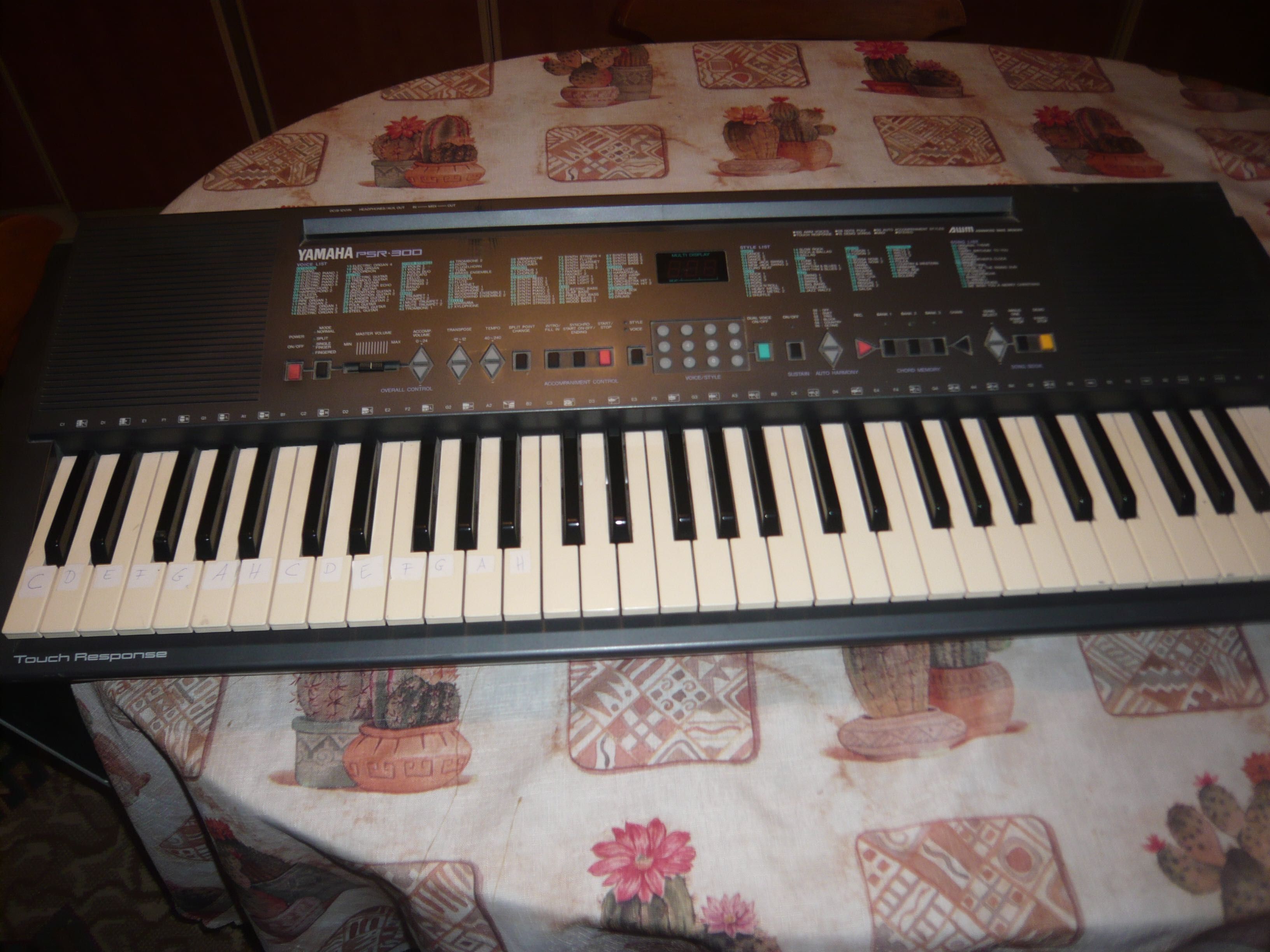 Orga electronica Yamaha PSR 300, cinci octave, clape normale, Japonia