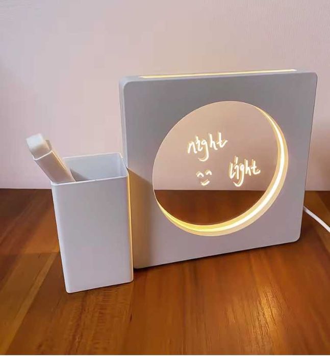 Осветена акрилна дъска за съобщения, LED нощна