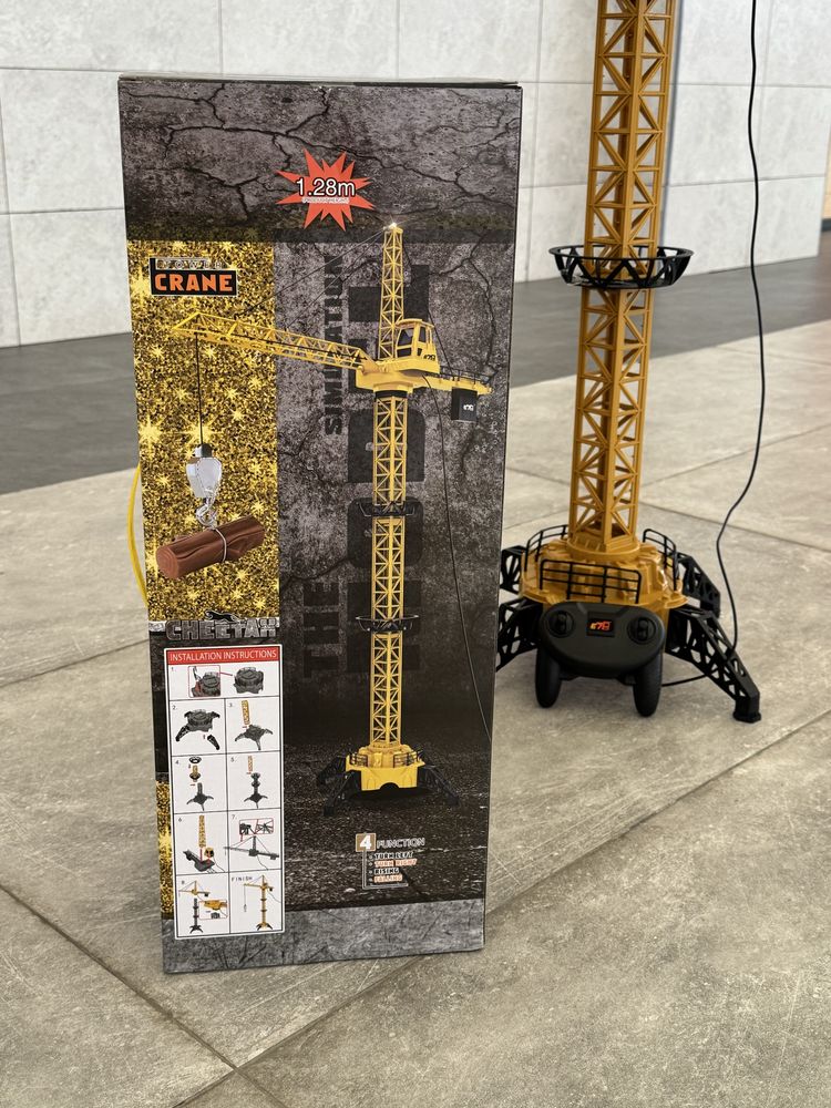 Подъемный кран детский на пульте управления, 128 см Castrum Toys