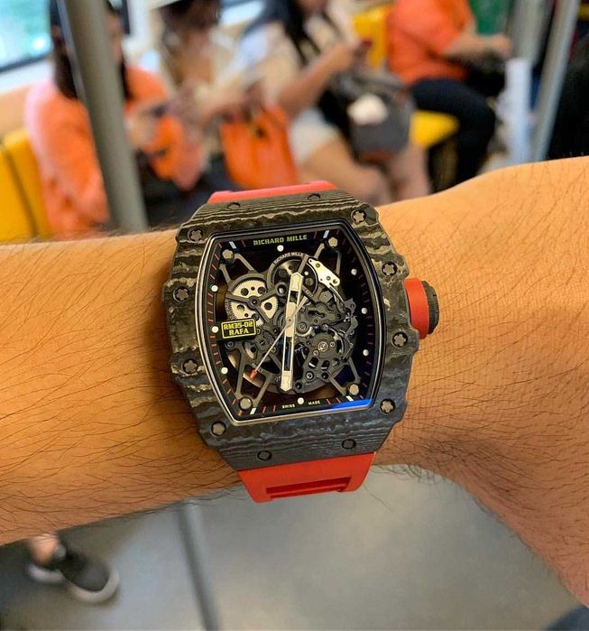 Часовници RM-Rafa 35-02 карбон / червен