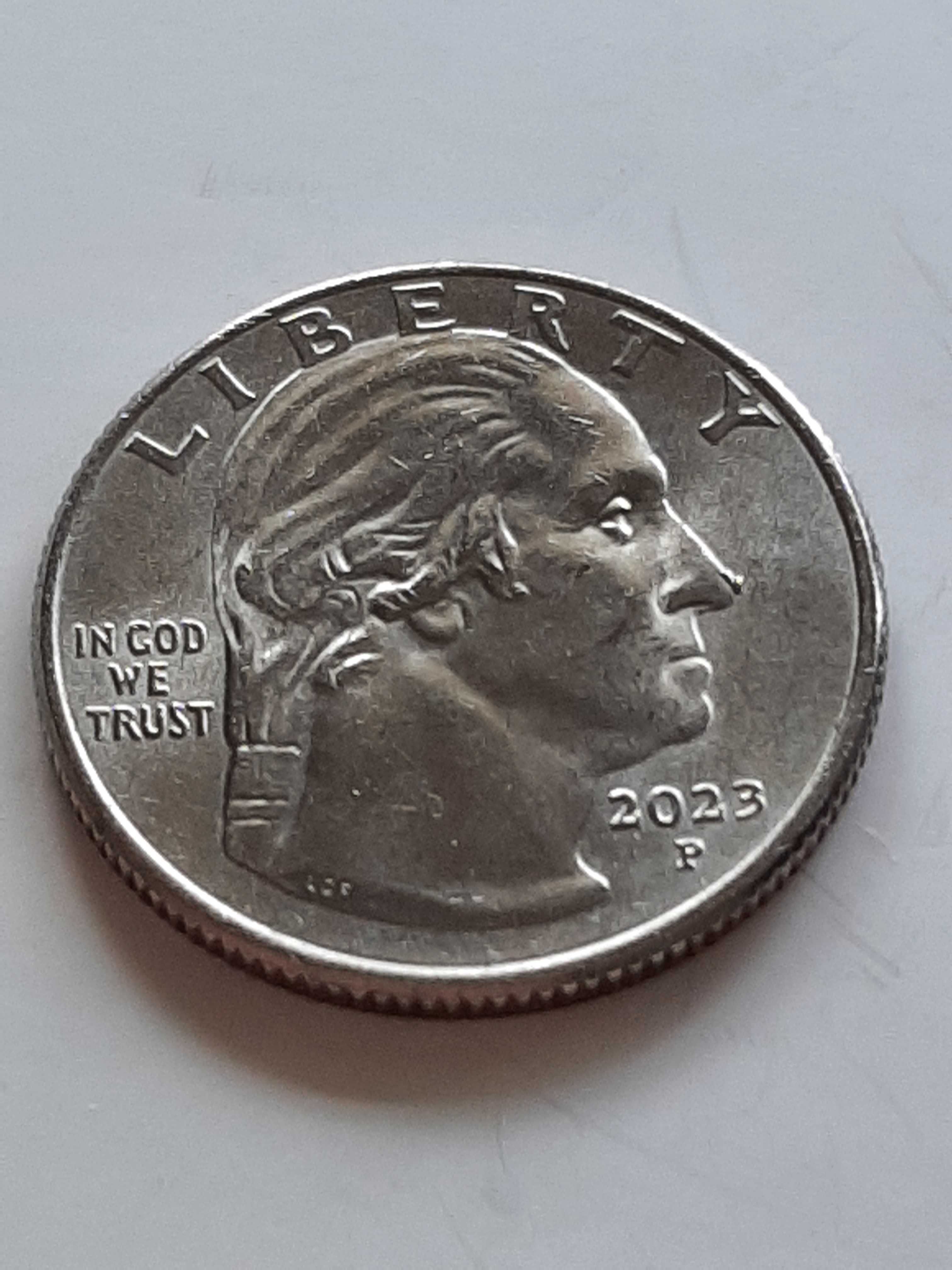 1976, 2022, 2023 Амер. монети, 25 цента, US quarters, 1/4 dollar coin