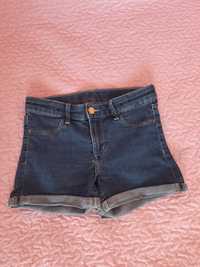 Дънкови къси панталони H&М 8-9г.
