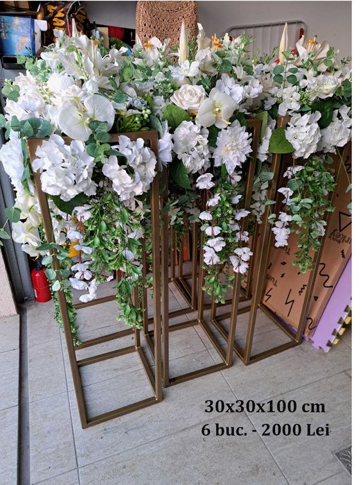Vand stalpii aranjamente florale nunta