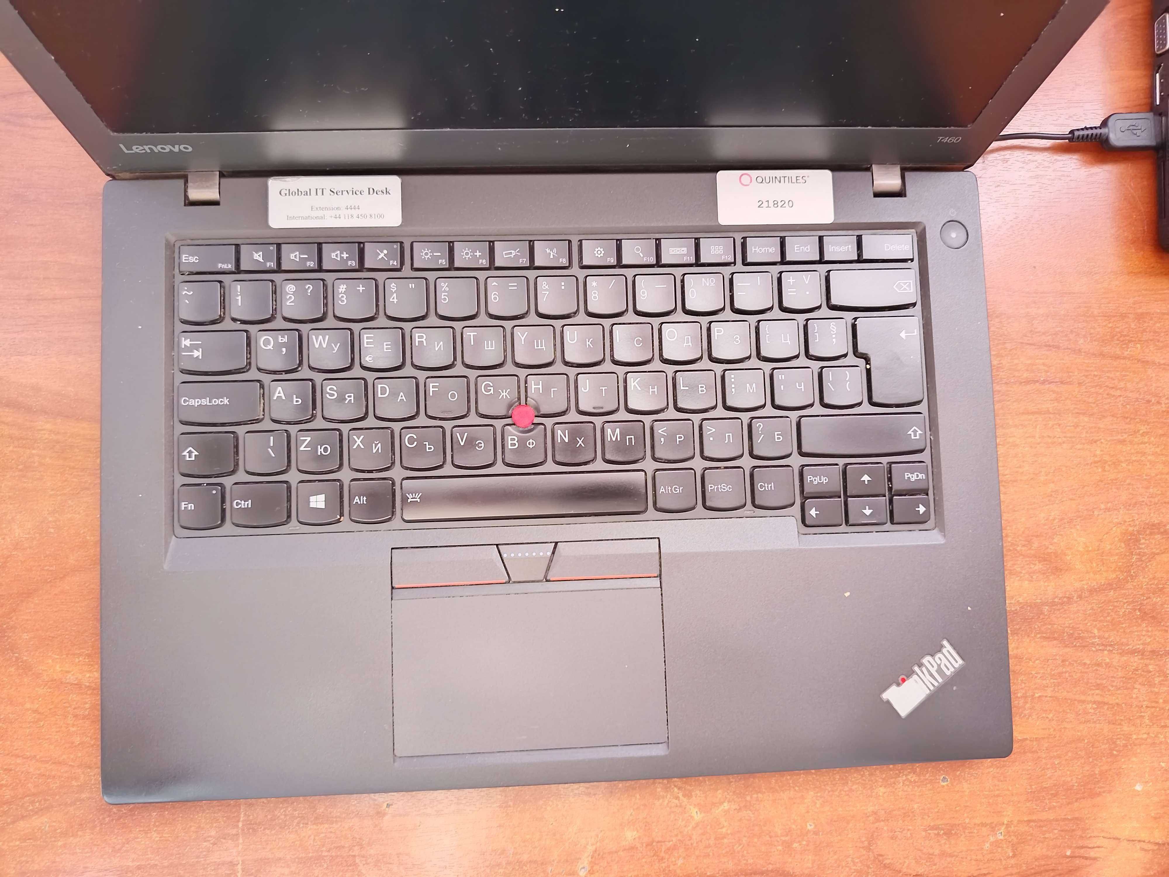 Лаптоп Lenovo ThinkPad T460 /i5-6300U/16GB DDR4/SSD 128 GB, Windows 11