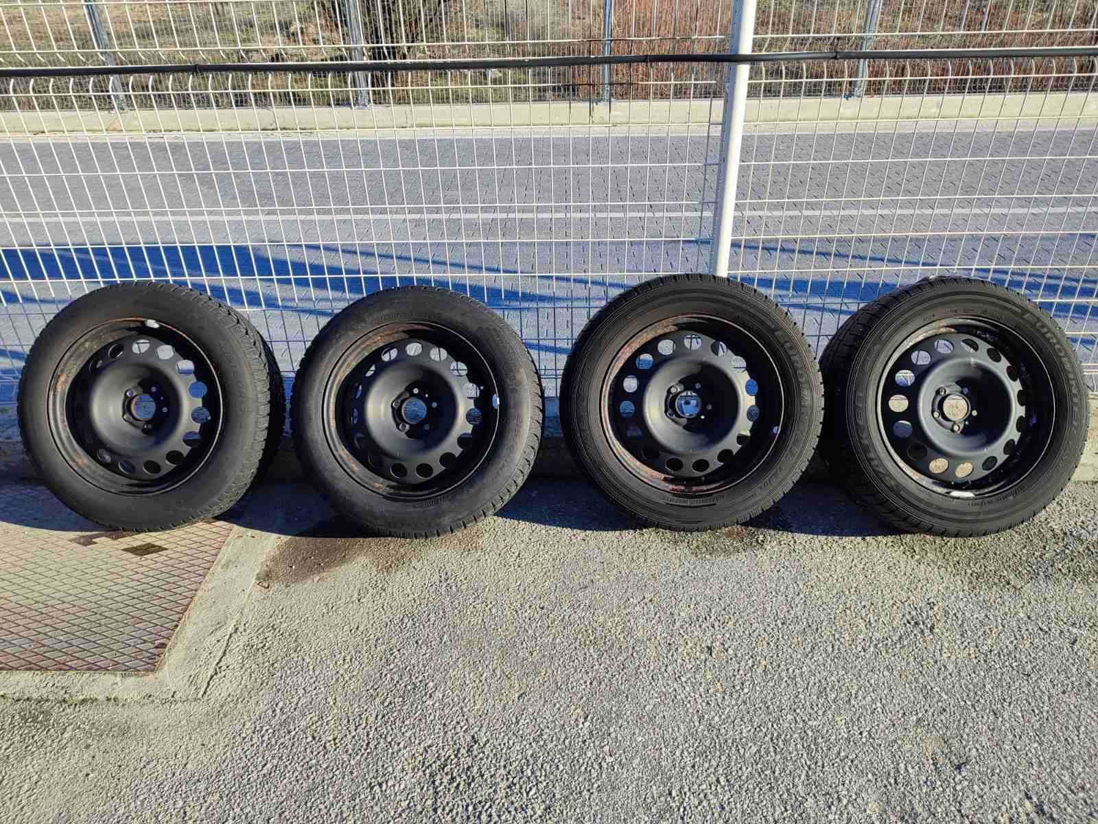 261 - 4бр. Стоманени джанти 17'' 5x108 с гуми 215/60R17 Opel Vivaro