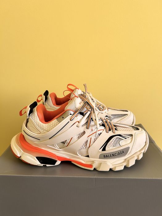 Balenciaga track white-orange