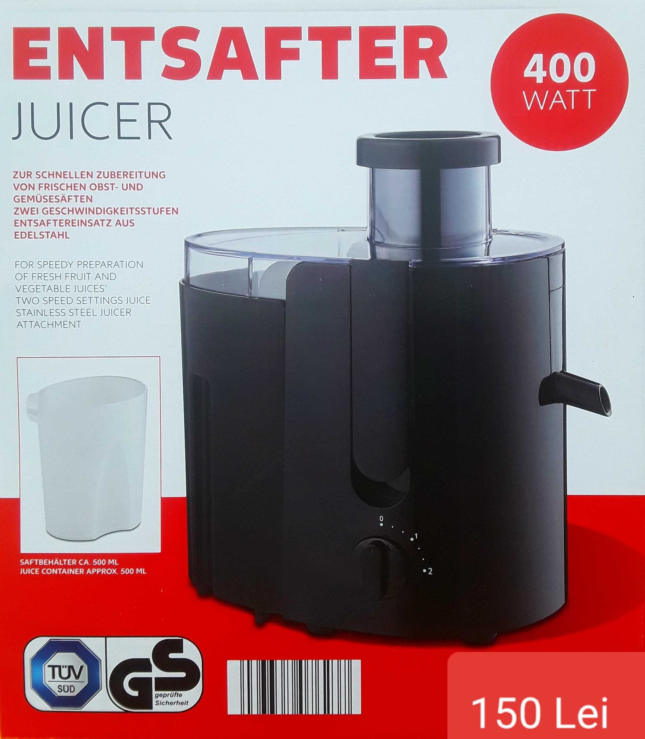 Storcator pentru fructe si legume 400 W Nou - 150 Lei