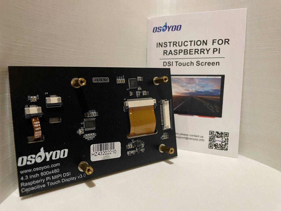 4.3-инчов IPS капацитивен тъчскрийн екран Raspberry Pi 5, 4