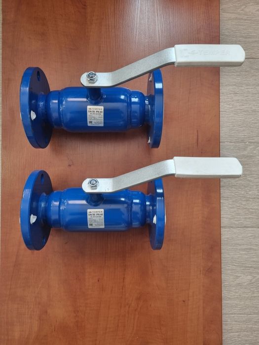 Кран шаровой полнопроходной фланцевый Temper DN50 PN40 сталь