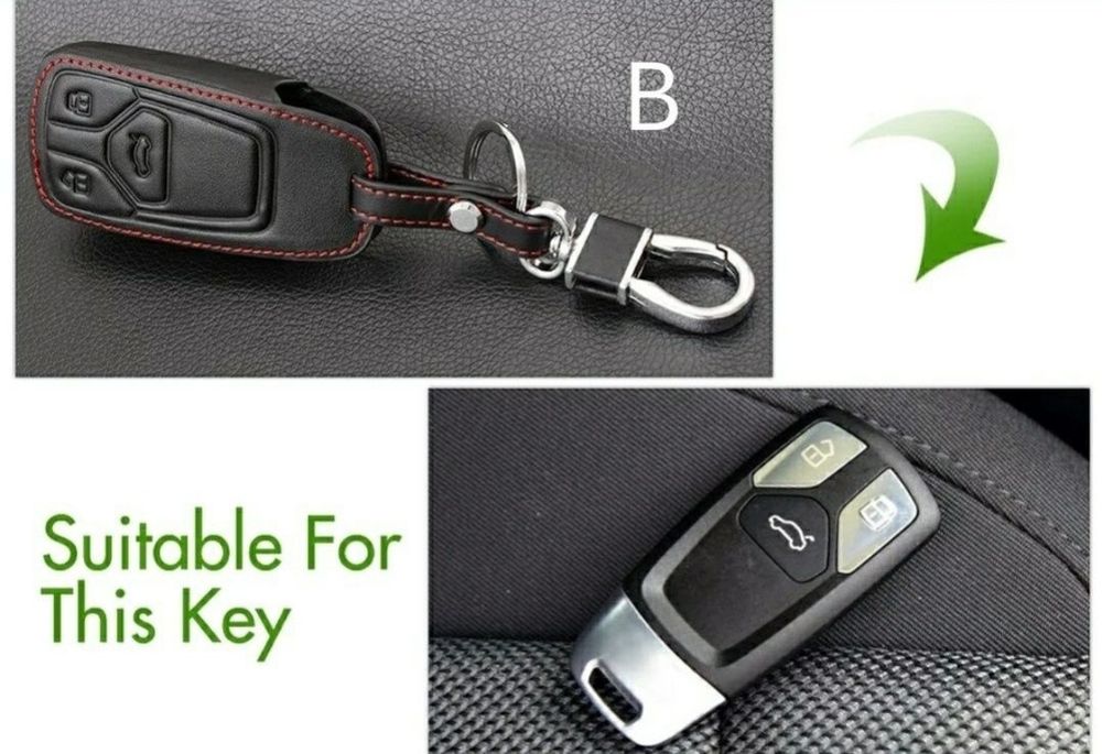 Husa piele pentru cheie Audi A1 A3 A4 A5 A6 A7 A8 Q3 Q5 Q7 TT