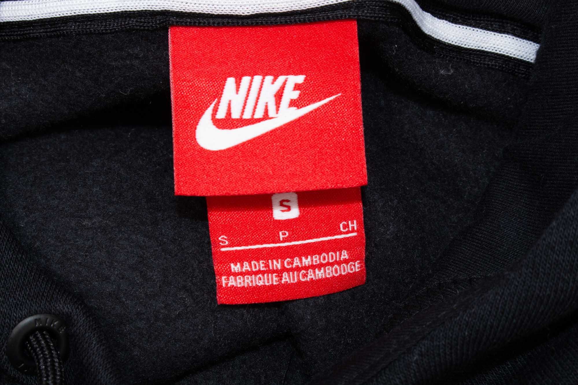 Nike Air оригинално дамско худи crop суичър със сребристо лого S