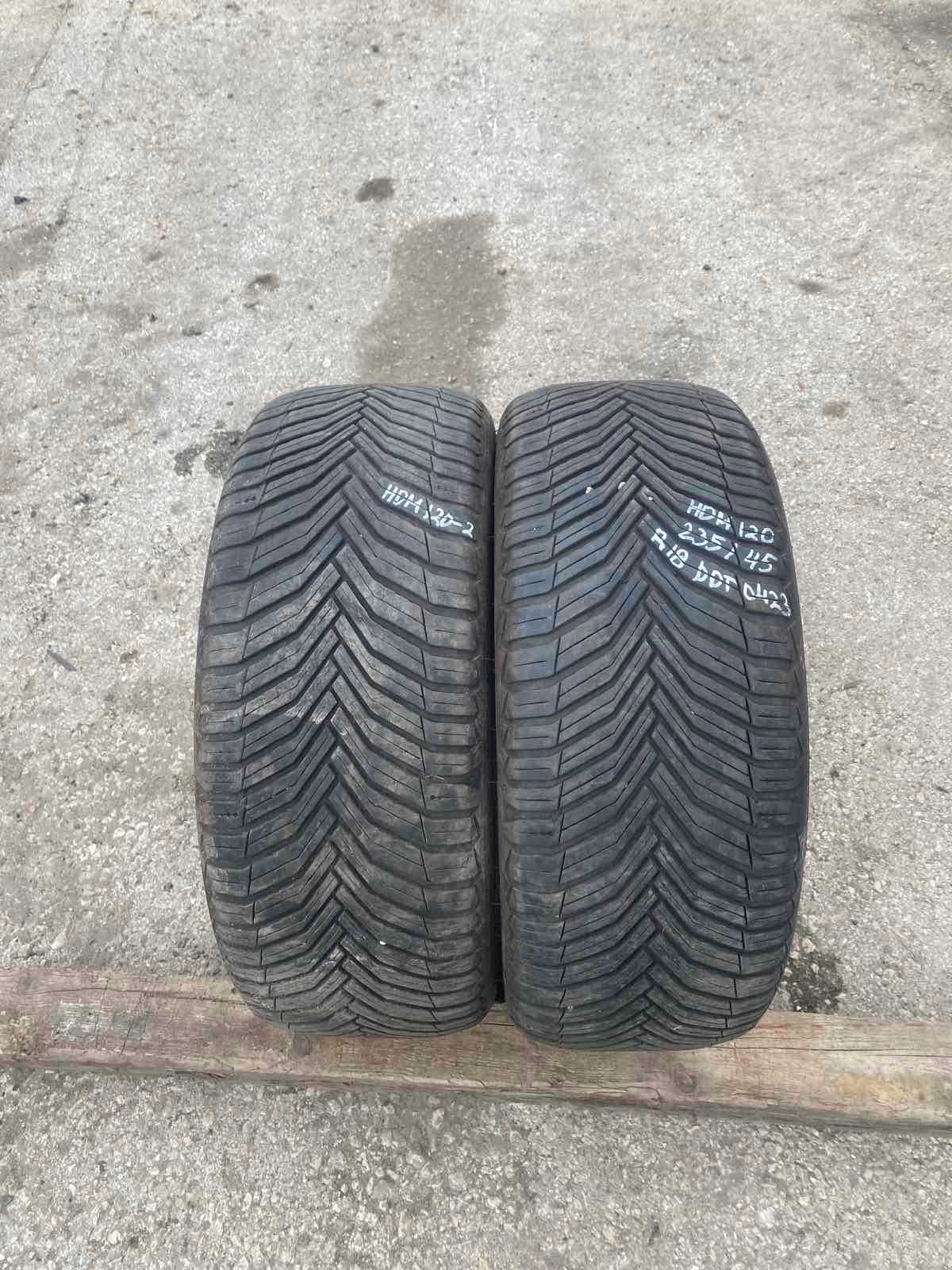 2 броя Зимни гуми Michelin 235/45 R18 Dot 0423 ном 120