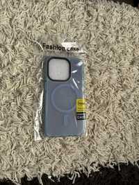Vand husa magsafe iPhone 15 Pro silicon tpu blue [poze reale