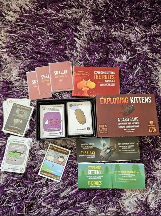 Joc de societate exploding kittens plus extensii imploding și streakin
