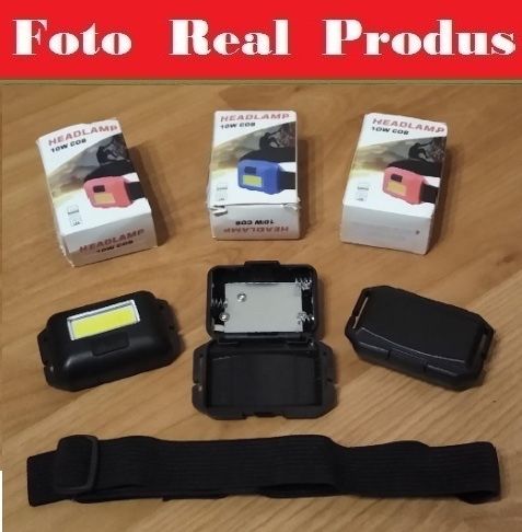 Lampa de cap cu Led COB 10W - 3 x Moduri - WaterProof - UK