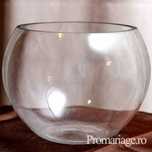 Bol de sticla decor Sfera Bila evenimente flori decoratiuni