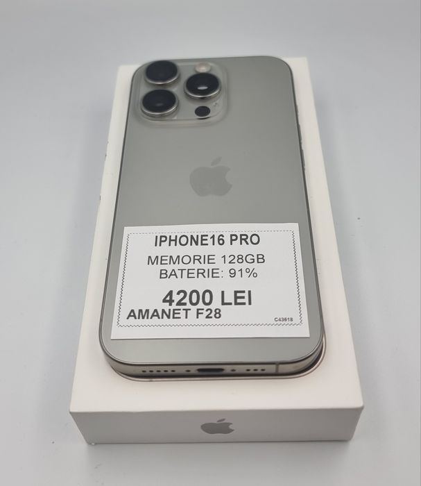 Amanet F28: iPhone 16 Pro