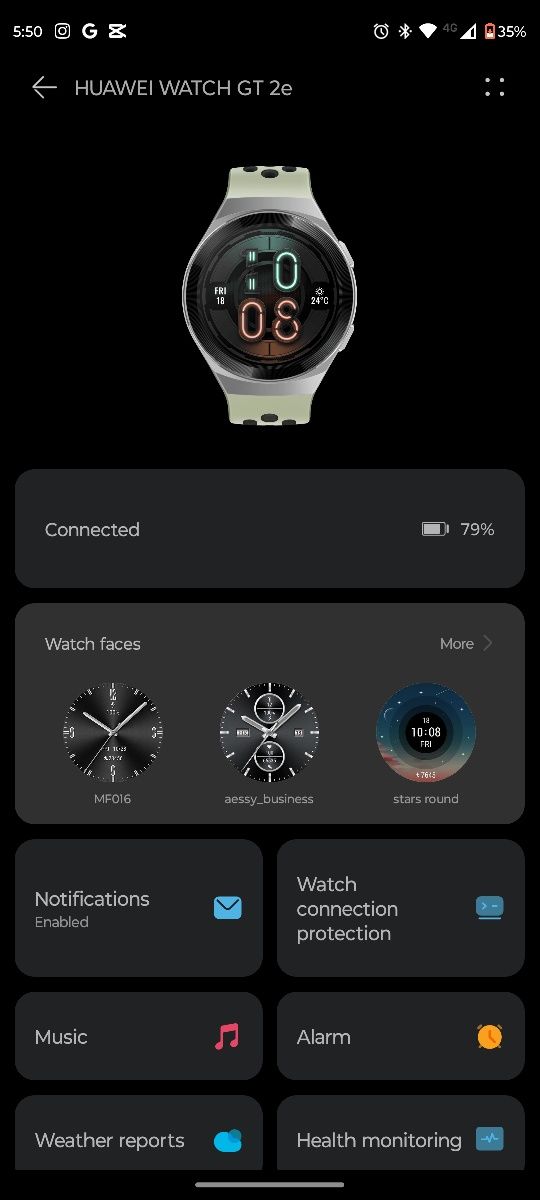 Смарт часовник Huawei watch GT2e 46mm