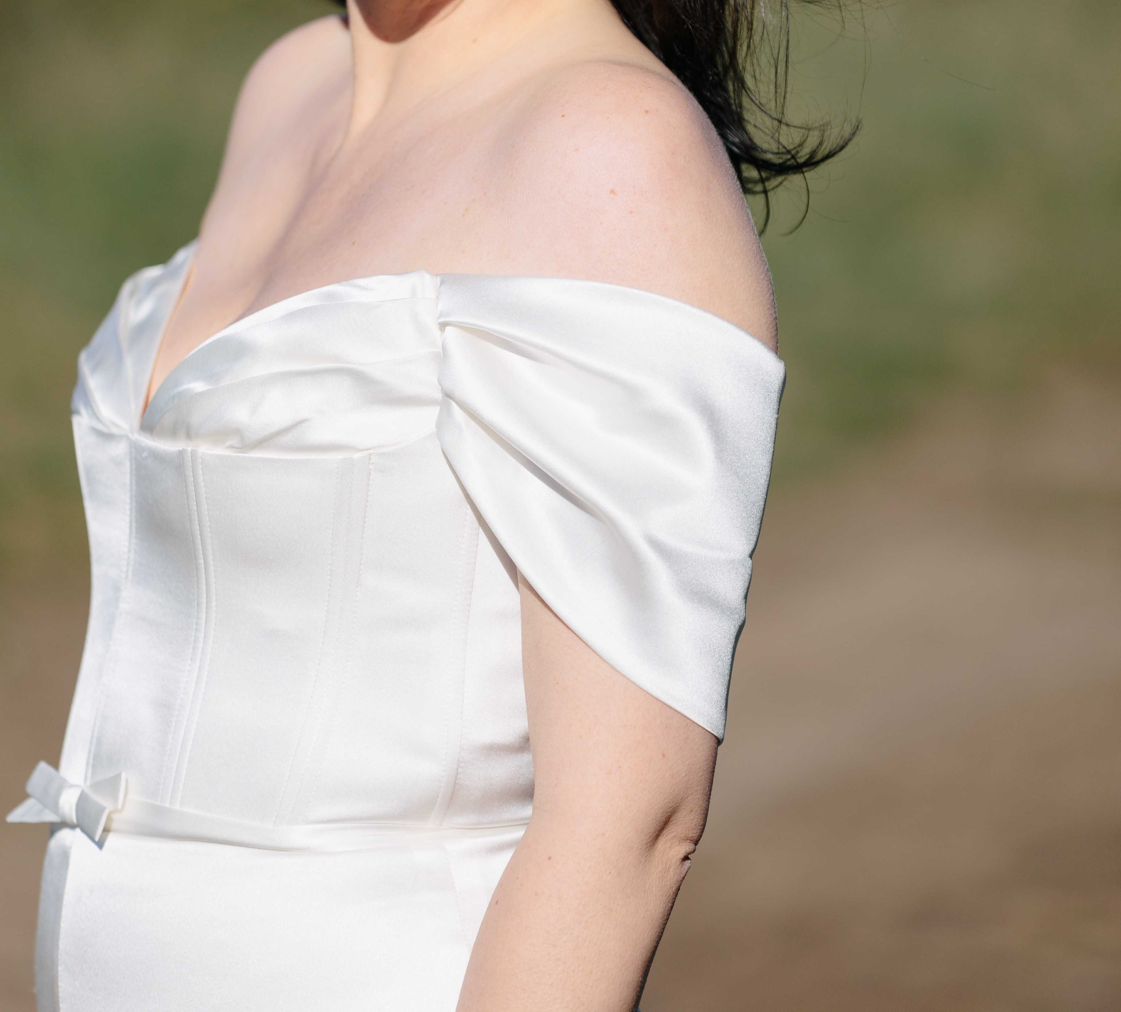 Rochie mireasa din matase - unicat