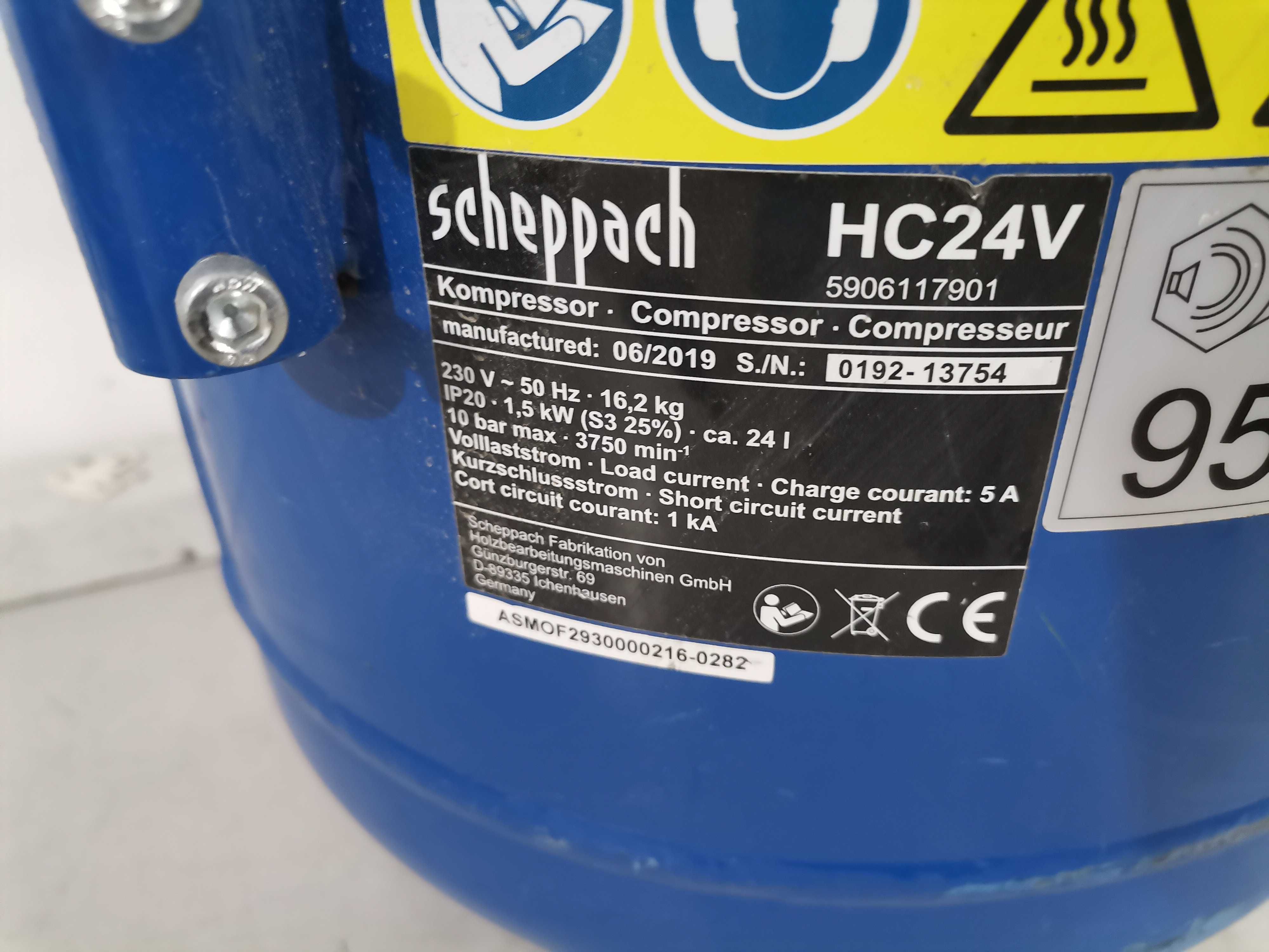 Компресор - Scheppach 1.5 kW HC24V