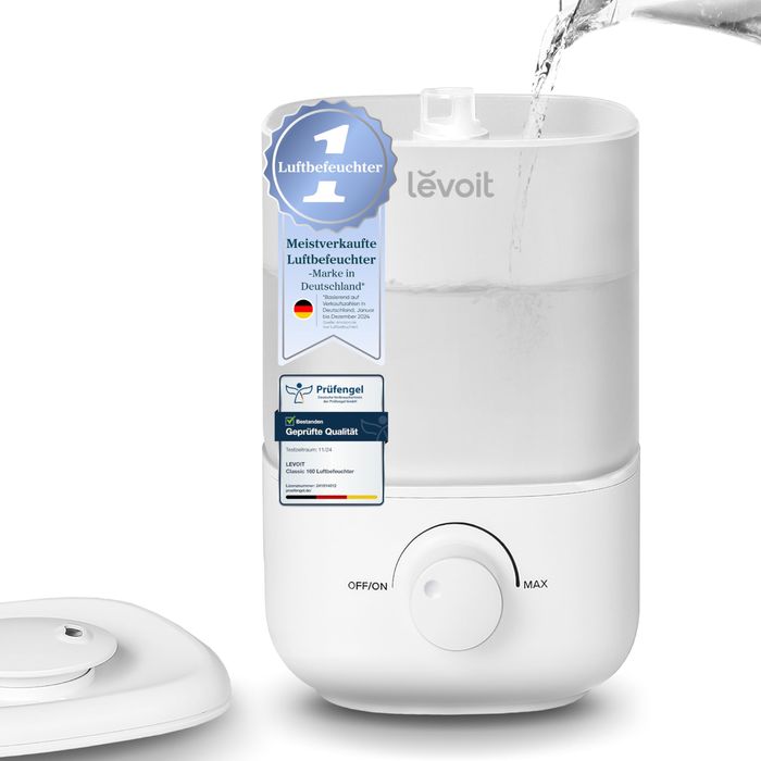 Umidificator LEVOIT Top-Fill, până la 25 de ore