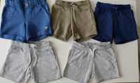 Set 5 perechi pantaloni scurti de molton H&M marime 98 2-3 ani