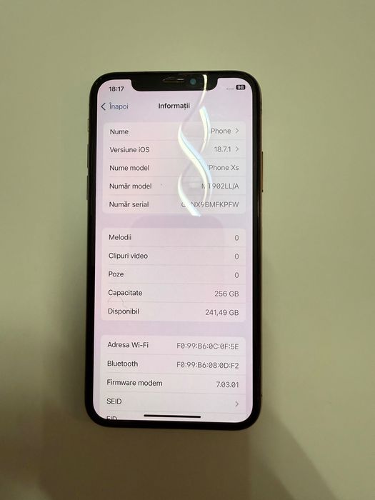 iPhone Xs 256 gb telefon Apple