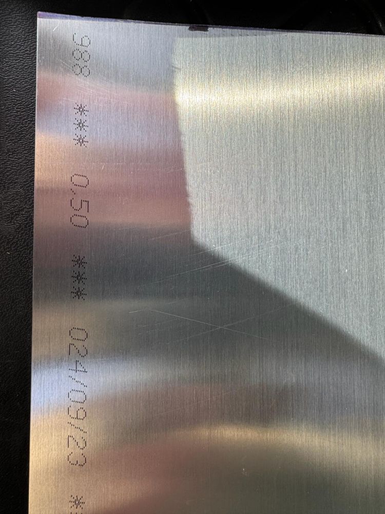 Tabla Titan Zinc ; puritate 99,9 zinc ;