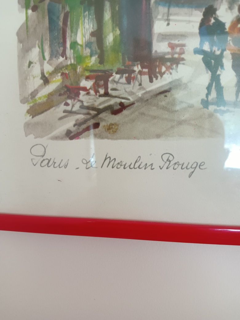 Картина с акварели Париж