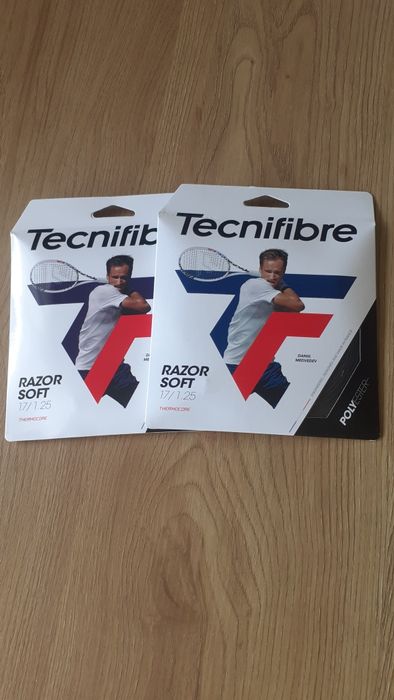 2 x set 12 m cordaj Tecnifibre Razor Soft pentru racheta tenis