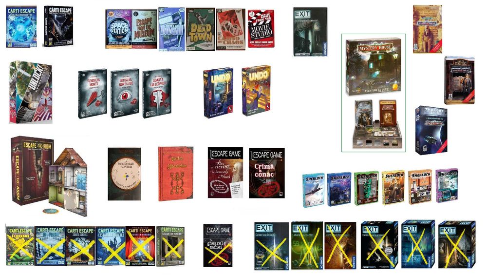 Jocuri carti tip Escape Room - romana sau engleza