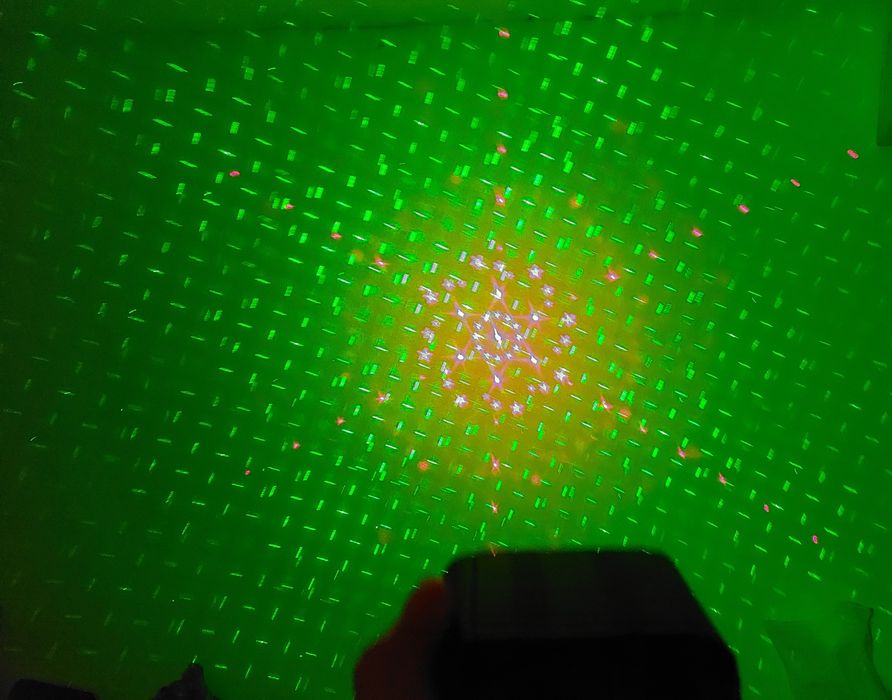 DJ Disco Laser за партита с вградена презареждаща се акумулаторна бате