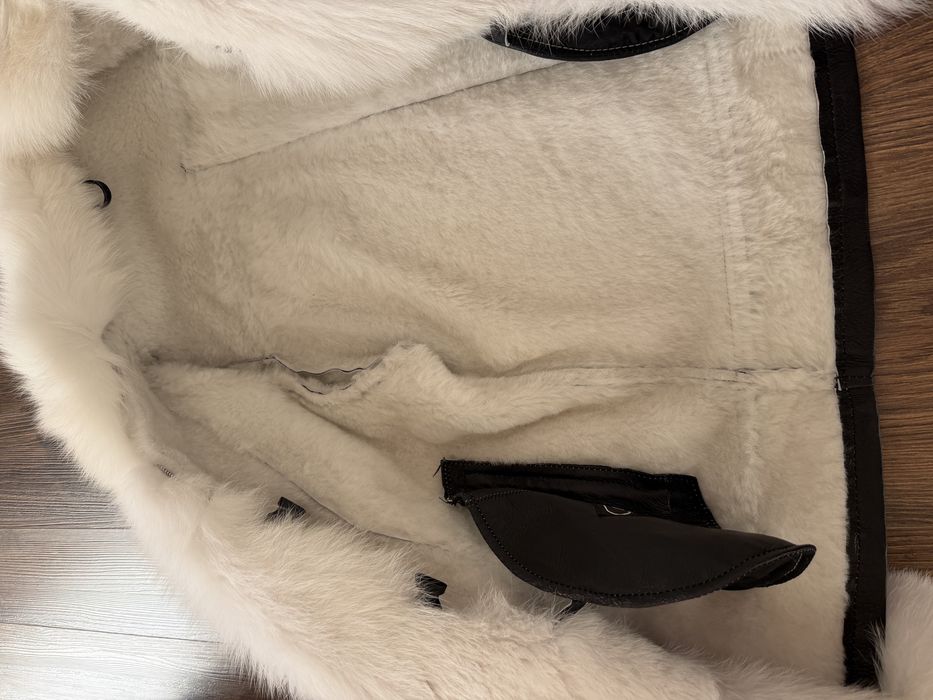 Geaca piele si blana