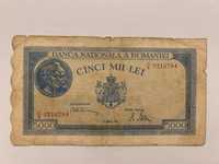 Bancnota veche cinci mii lei 1945