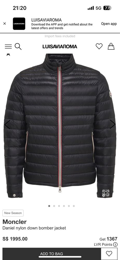 Moncler Daniel Puffer Jacket Guess мъжко яке